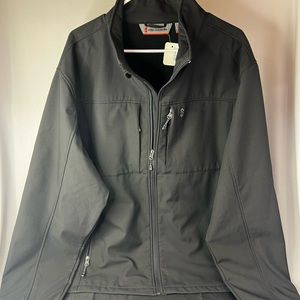 Free Country men’s zip up black jacket size xxL great condition